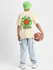 Basket Ball Swanwhite Oversized Graphic Back Printed Boys T-shirt