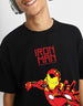 Ironman Black Oversized Graphic Front Printed Boys T-shirt