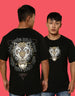 Tiger Black Oversized Back Graphic Printed Tshirt