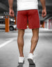Red Regular Fit Solid Shorts