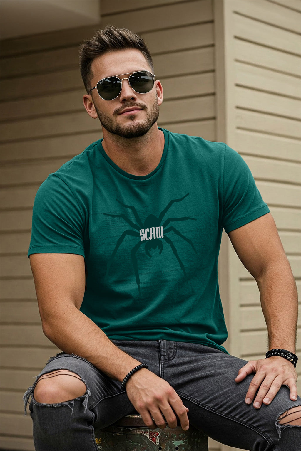 Pack of 3 Printed Regular Fit T-Shirts