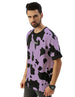 Cow Lilac Oversized All Over Animal Printed Tshirt