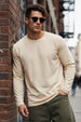 Swan White Plain Full Sleeves Regular Fit T-shirt