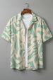 Coastal Canvas Beige All Over Print Oversized Exclusive Shirt
