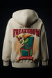 Freakshow Marshmallow Oversized Puff Printed Exclusive Hoodie