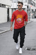 Octopus Red Full Sleeves Regular Fit Printed T-shirt