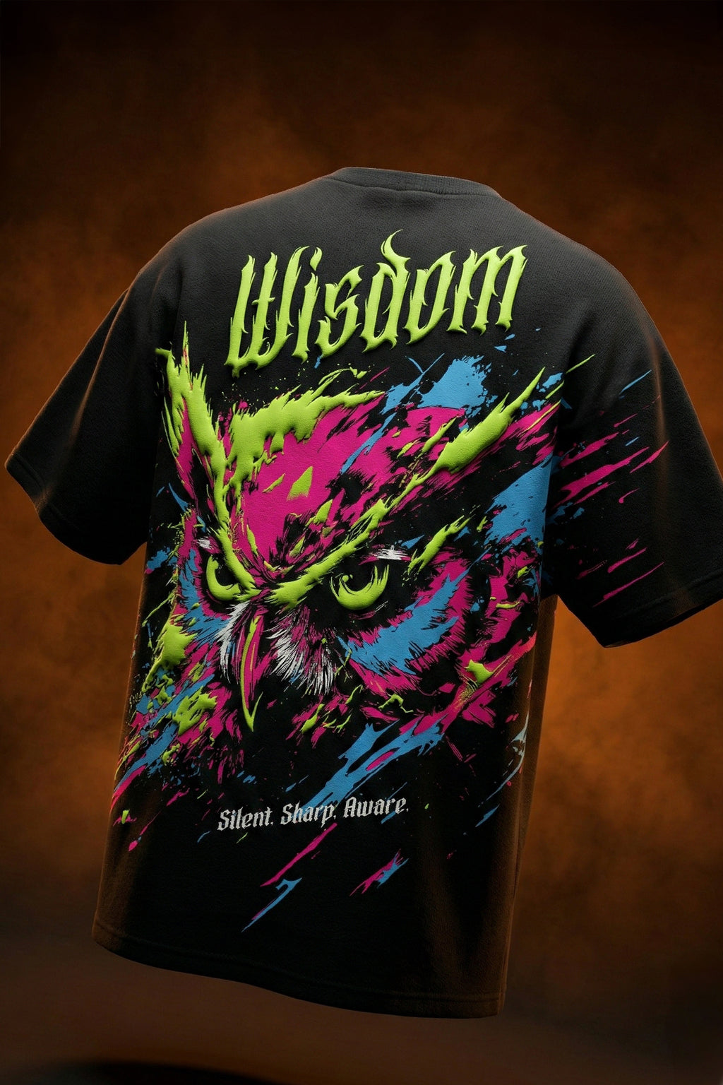 Wisdom Black 3D Puff Print Exclusive T-shirt Supreme Edition