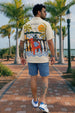 Live In Moment Swanwhite Oversized Printed Exclusive Shirt