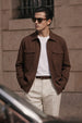 Brown Exclusive Black Premium Button Detail Exclusive Shacket