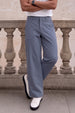 Blue Tencel Stretchable Straight-Fit Exclusive Pant