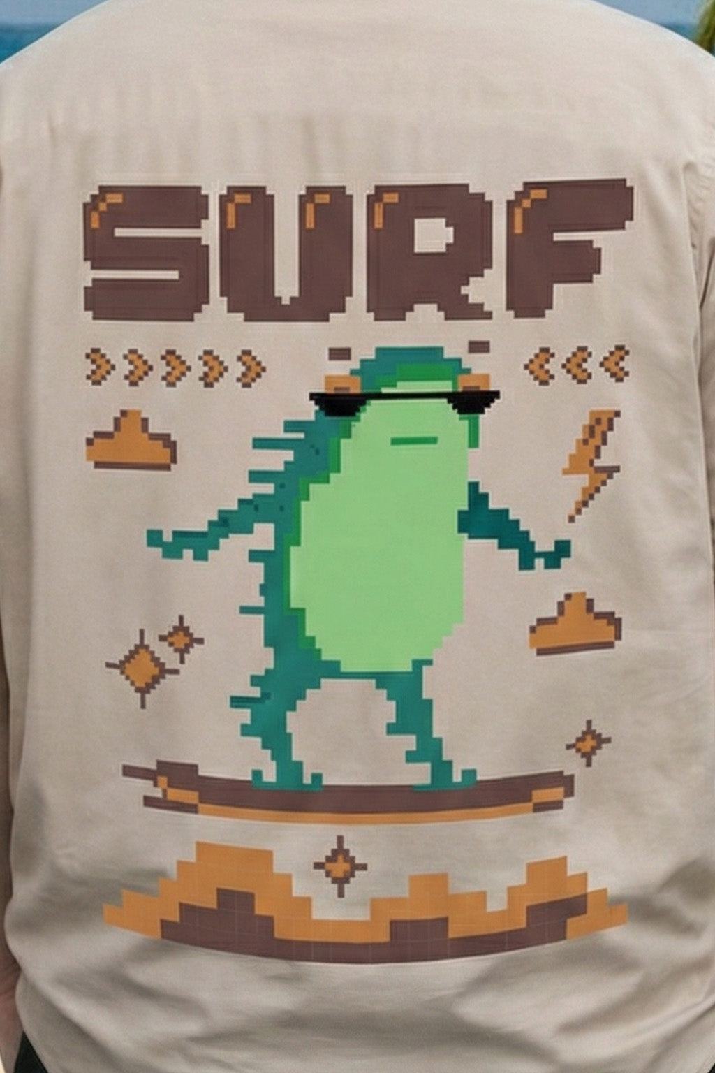 Surf Swanwhite Plus Size Printed Exclusive Shirt
