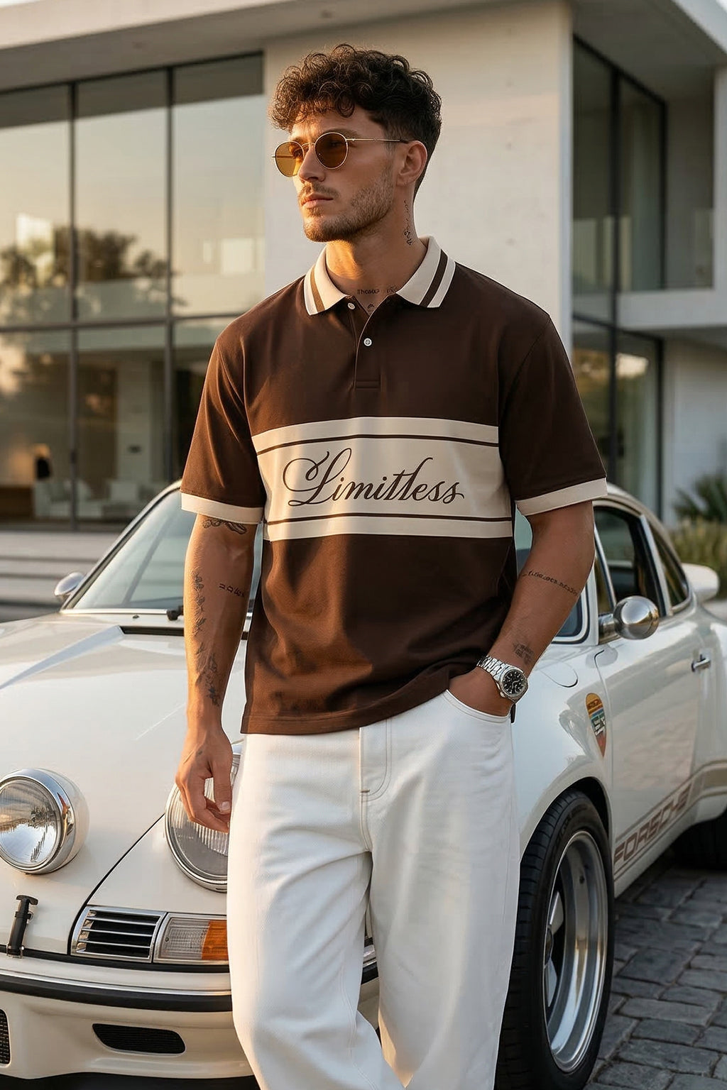 Limitless Chocolate Regular Fit Exclusive Polo T-Shirt