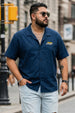 Say Cheese Navy Plus Size Printed Exclusive Shirt