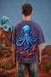 Octopus Blue 3D Puff Print Exclusive T-shirt Supreme Edition