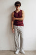 Maroon Plain Regular FIt Gym Vest