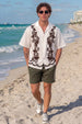 Oasis FloralWhite Oversized Printed Exclusive Shirt