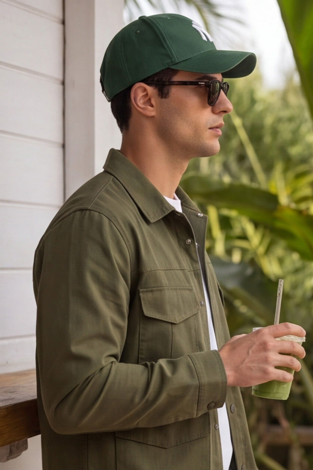 Veirdo Exclusive Olive Premium Button Detail Exclusive Shacket