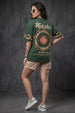 मोक्ष Green Printed Exclusive T-shirt Epic Collection For Women