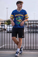 Tailgators Royal Blue Varsity Collar Oversized T-Shirt