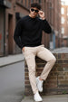 Beige Pure Woven Narrow Fit 5 Pocket Exclusive Cargo