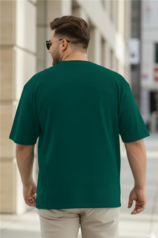 Rock & Roll Green Graphic Printed Plus Size T-shirt