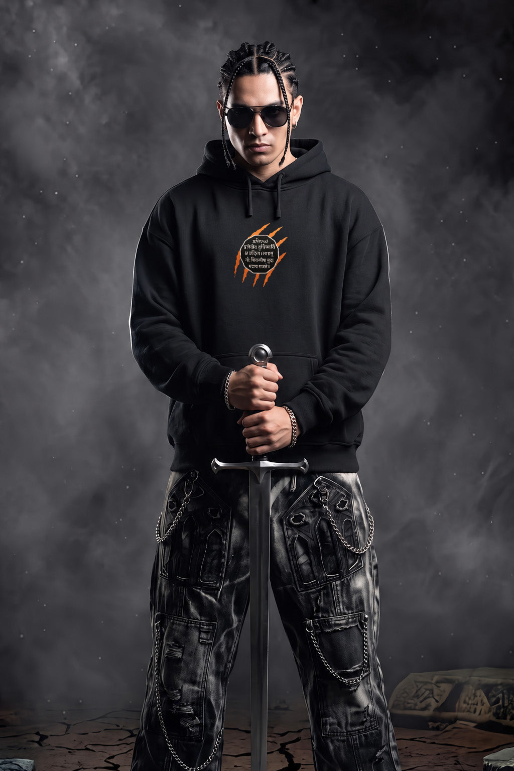 छत्रपति शिवाजी महाराज Oversized Puff Printed Exclusive Hoodie