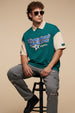 Tropical Racers Green Oversized Polo T-shirt