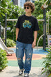 Game Over Black Oversized Graphic Printed Boys T-shirt