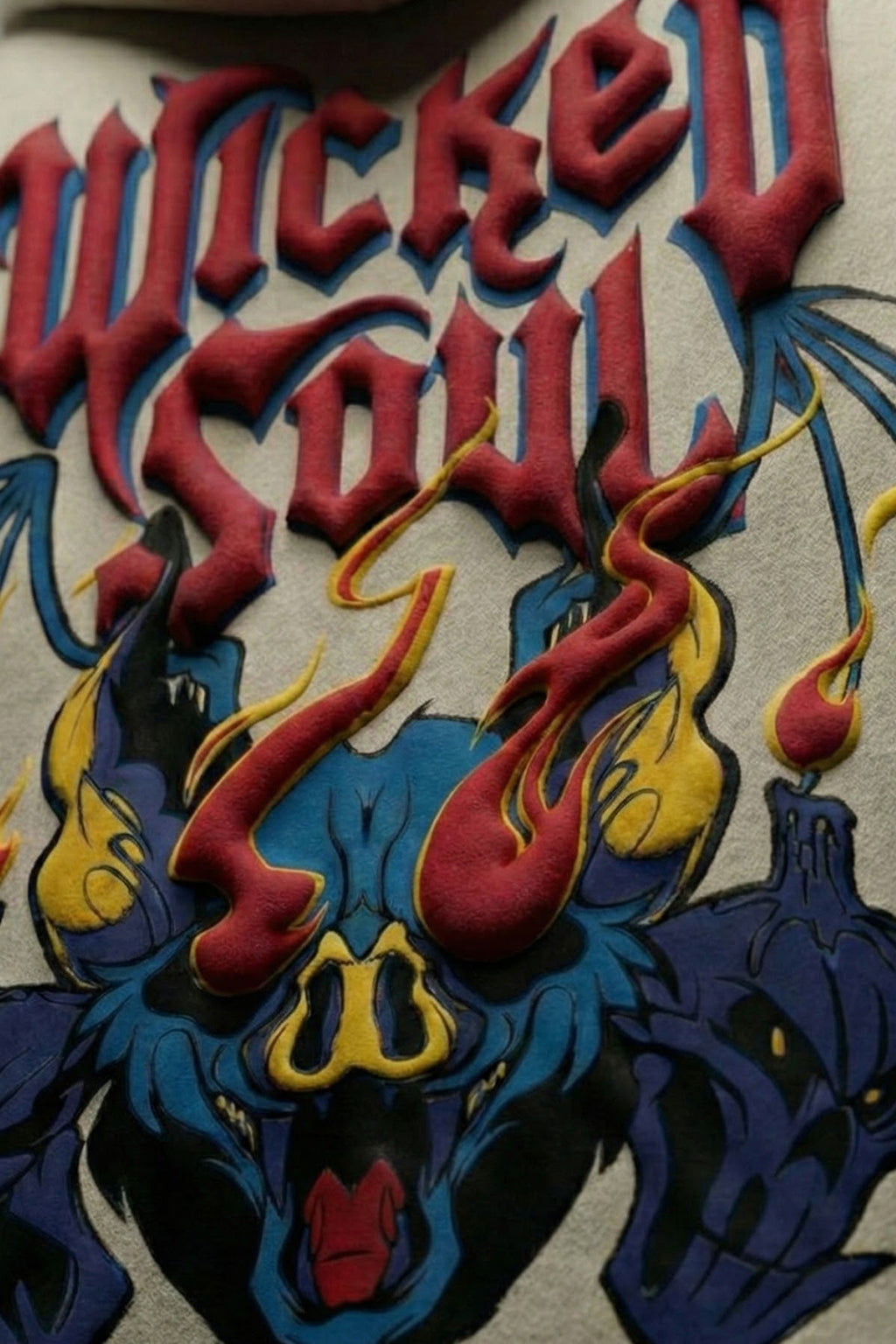 Wicked Soul Marshmallow Oversized Puff Printed Exclusive Hoodie