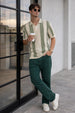 Monaco Line Swanwhite Flatknit Textured Regular Fit Exclusive Polo T-Shirt