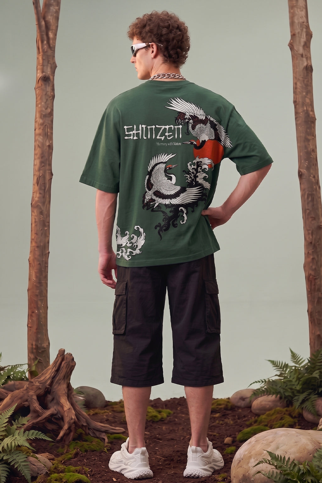 Shinzen Olive Back Printed Exclusive T-shirt Supreme Edition