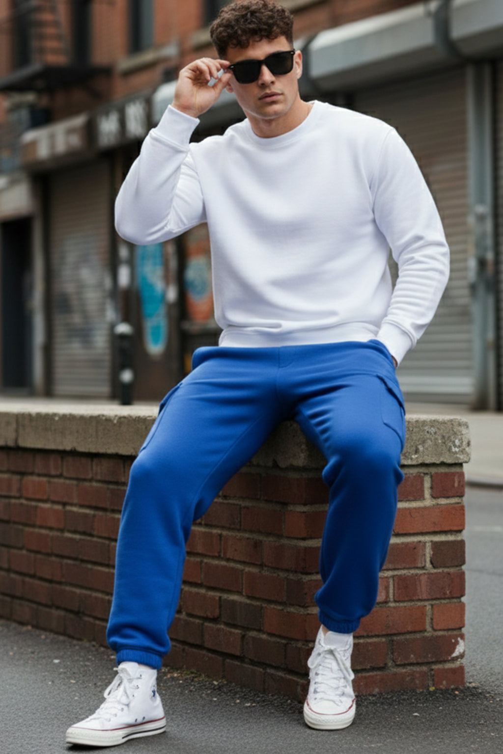 Skydiver Solid Baggy Fit Cargo Joggers