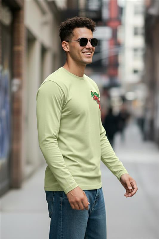 Slammin Aloewash Full Sleeves Regular Fit Printed T-shirt