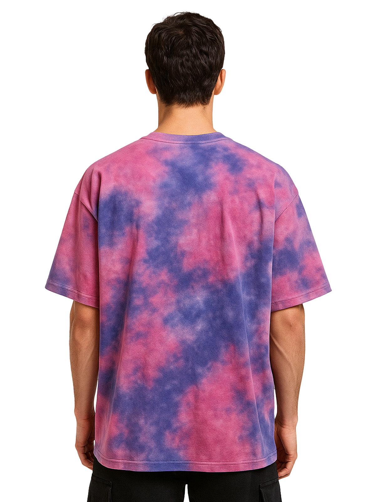 Smoke Rust Oversized Tie-Die Printed T-shirt
