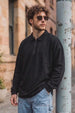 Fortec Plain Black Oversized Full Sleeve Exclusive Polo T-shirt