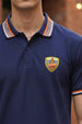 Navy Bedge Regular Fit Exclusive Pique Lycra Polo T-Shirt