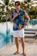 Midnight Tie-Dye Navy All Over Print Oversized Exclusive Shirt