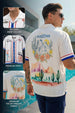 Arizona White Oversized Printed Exclusive Shirt