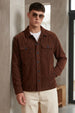 Chocolate Brown 4 Pocket Loose Fit Exclusive Corduroy Jacket