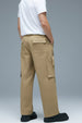 Beige Bellow Pocket Woven Exclusive Cargo Pant