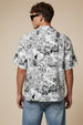 Avengers White All Over Print Oversized Exclusive Shirt