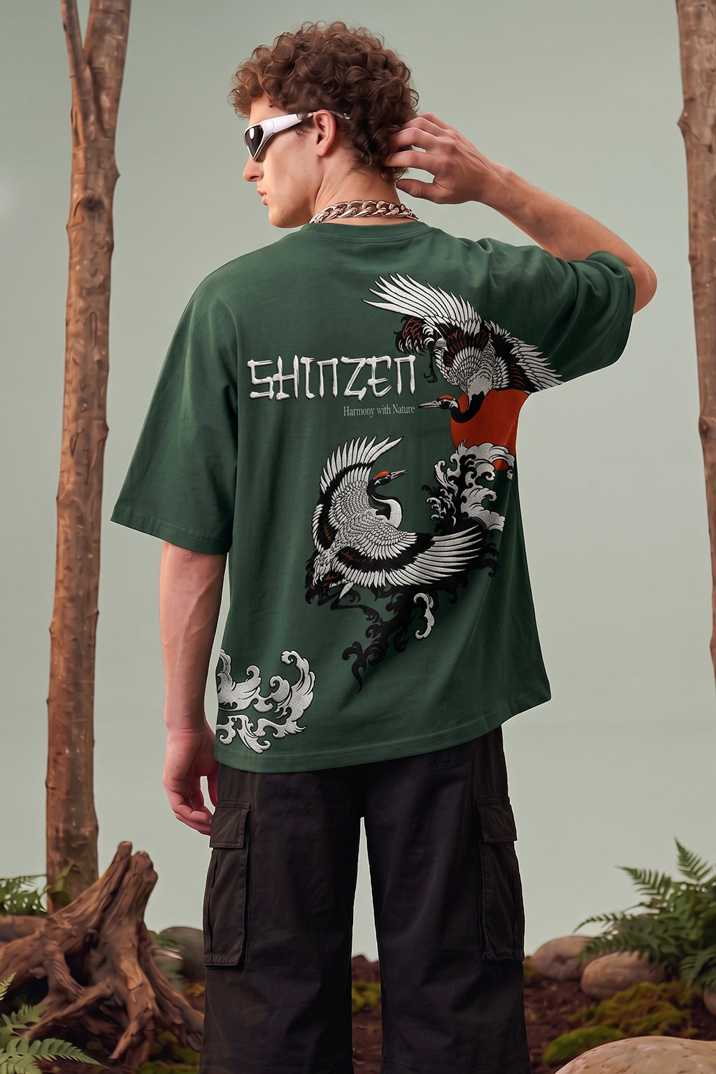 Shinzen Olive Back Printed Exclusive T-shirt Supreme Edition