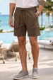 Brown Relaxed-Fit Exclusive Travel Shorts