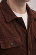 Chocolate Brown 4 Pocket Loose Fit Exclusive Corduroy Jacket