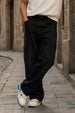 Black 8 Pocket Woven Baggy Fit Exclusive Cargo Pant