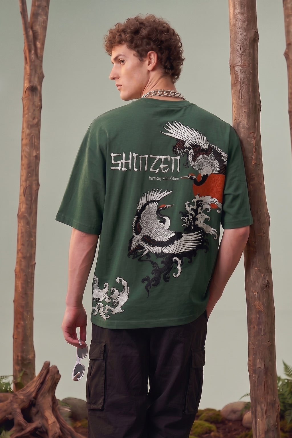 Shinzen Olive Back Printed Exclusive T-shirt Supreme Edition