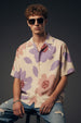 Stylized Floral Swanwhite All Over Print Oversized Exclusive Shirt