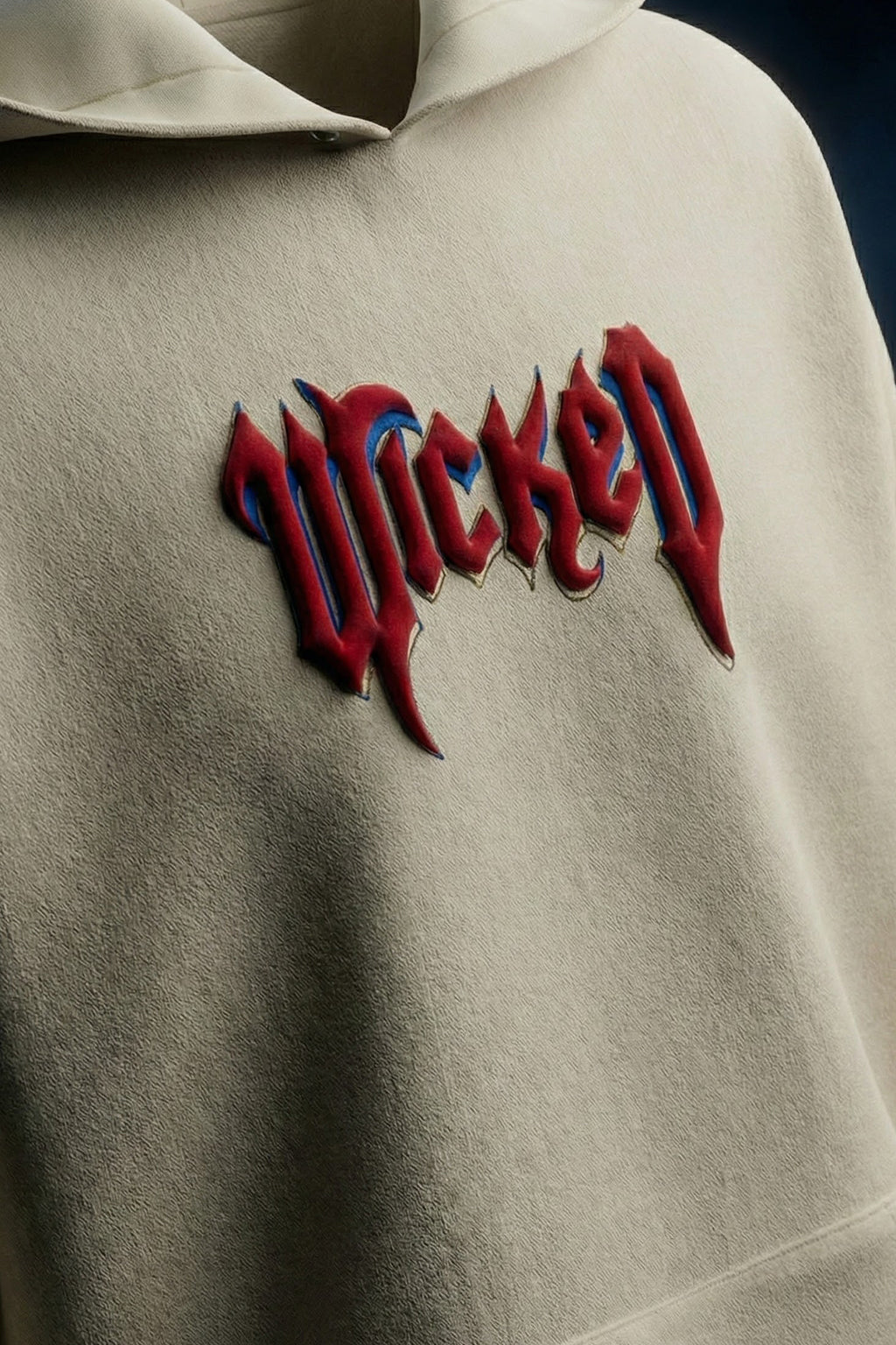 Wicked Soul Marshmallow Oversized Puff Printed Exclusive Hoodie