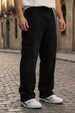 Black 8 Pocket Woven Baggy Fit Exclusive Cargo Pant