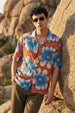 Seaside Floral Red All Over Print Oversized Exclusive Shirt
